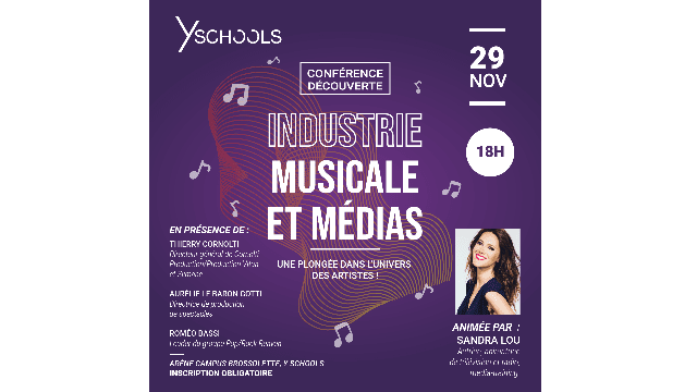 | CONFÉRENCE DÉCOUVERTE | INDUSTRIE MUSICALE ET MÉDIAS |