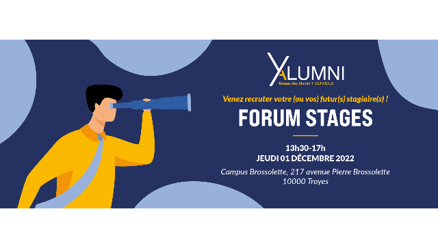 |  FORUM STAGES  | JEUDI 1ER DÉCEMBRE 2022 |