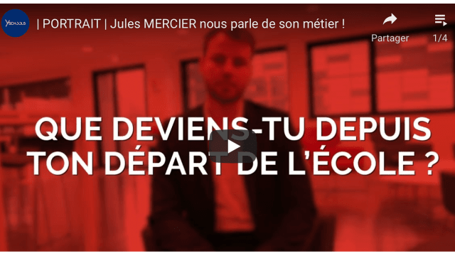 | PORTRAIT | Jules MERCIER  | SCBS | PGE | Promotion 2018,  nous parle de son métier ! 